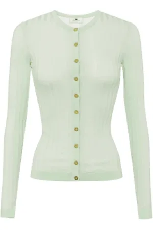 Elisabetta Franchi Dames, Truien, Groen, Maat: S Viscose