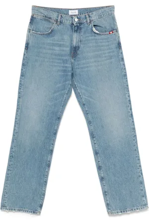 AMISH Heren, Jeans, Blauw, Maat: W33 Katoen