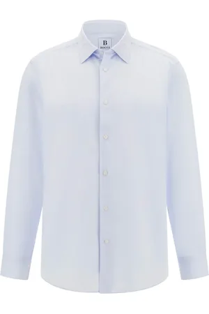 Boggi Milano Heren, Overhemden, Blauw, Maat: 2XL Jersey