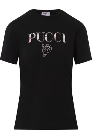Emilio Pucci Dames, Tops, Zwart, Maat: XS