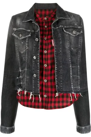 Dsquared2 Dames, Jassen, Zwart, Maat: S Denim