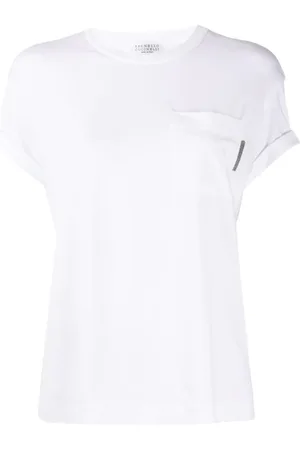 Brunello Cucinelli Dames, Tops, Wit, Maat: L Katoen