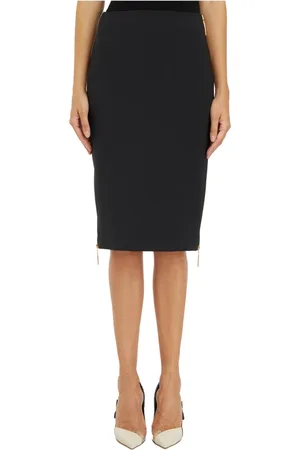 Elisabetta Franchi Dames, Rokken, Zwart, Maat: XL Satijn