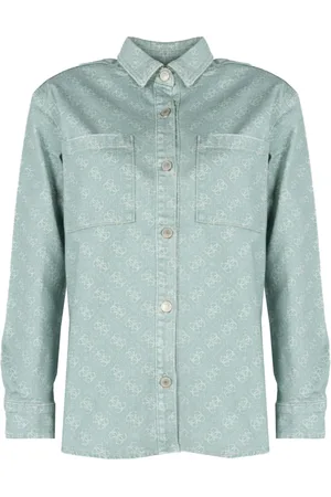 Guess Dames, Jassen, Groen, Maat: XS Katoen