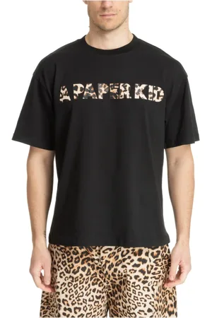 A PAPER KID Heren, Tops, Zwart, Maat: S Katoen