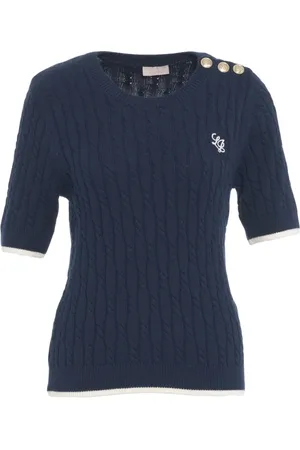 Liu Jo Dames, Truien, Blauw, Maat: S Katoen