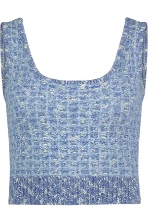 Fabienne Chapot Dames, Truien, Blauw, Maat: L Tweed