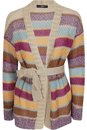 Max Mara Dames, Truien, Veelkleurig, Maat: L Linnen