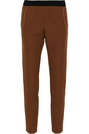 ERMANNO SCERVINO Dames, Broeken, Bruin, Maat: XS Wol