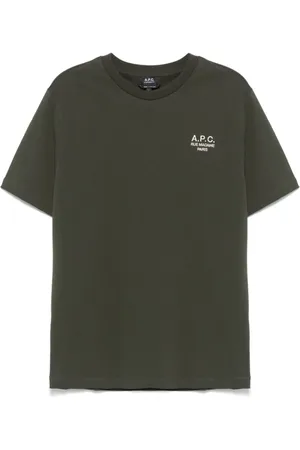 A.P.C. Heren, Tops, Groen, Maat: L Katoen