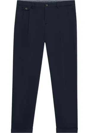 Brooks Brothers Heren, Broeken, Blauw, Maat: W31 Katoen