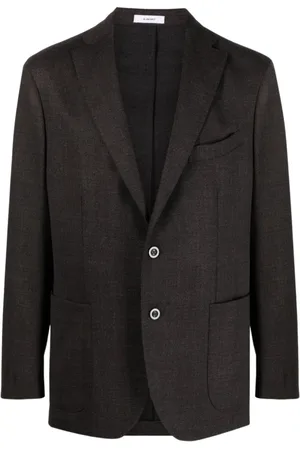 Boglioli Heren, Jassen, Zwart, Maat: 4XL Wol