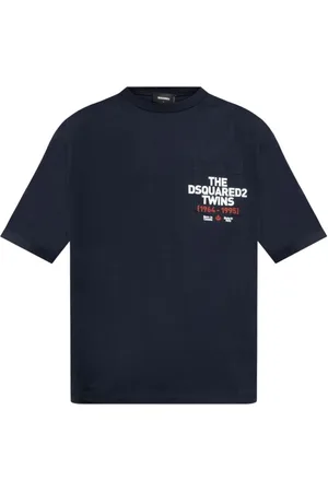 Dsquared2 Heren, Tops, Blauw, Maat: S Katoen