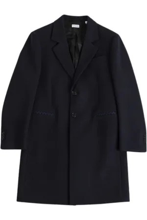 Burberry Heren, Mantels, Blauw, Maat: L Wol