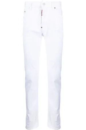 Dsquared2 Heren, Broeken, Wit, Maat: XL Katoen