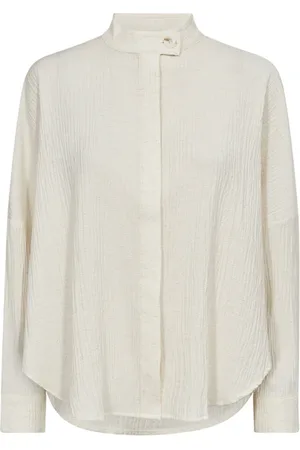 Co`Couture Dames, Blouses & Shirts, Wit, Maat: XS Linnen