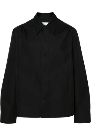Jil Sander Heren, Overhemden, Zwart, Maat: XL Katoen