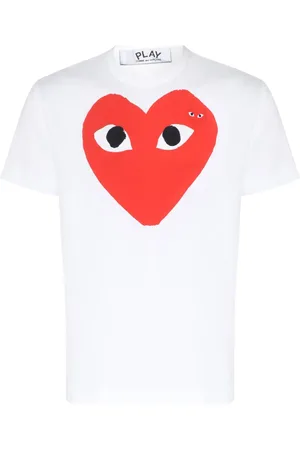 Comme des Garçons Heren, Tops, Wit, Maat: XL Katoen