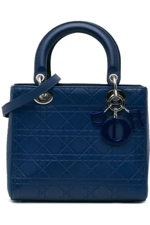 Dior Dames, Pre-owned, Blauw, Maat: ONE Size Leer