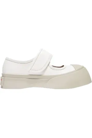Marni Dames, Schoenen, Wit, Maat: 37 EU Leer