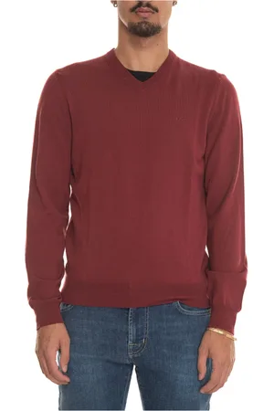 HUGO BOSS Heren, Truien, Rood, Maat: 2XL Wol