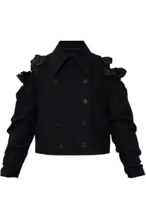 Comme des Garçons Dames, Jassen, Zwart, Maat: M Wol