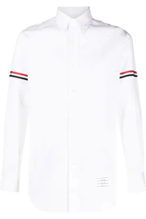 Thom Browne Heren, Overhemden, Wit, Maat: M Katoen