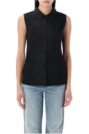 A.P.C. Dames, Blouses & Shirts, Zwart, Maat: M Katoen