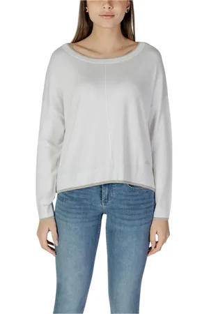Liu Jo Dames, Truien, Wit, Maat: XS Viscose