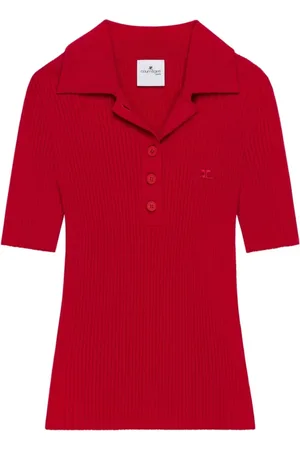 Courrèges Dames, Tops, Rood, Maat: XS Viscose