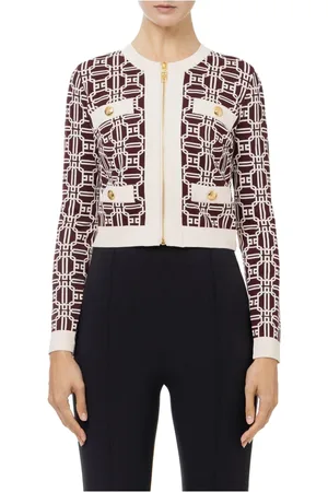 Elisabetta Franchi Dames, Truien, Bruin, Maat: XL Viscose