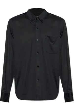 Tom Ford Heren, Overhemden, Zwart, Maat: XL Katoen