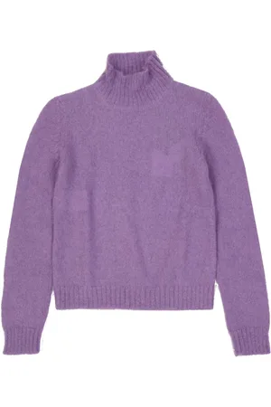 Alberta Ferretti Dames, Truien, Paars, Maat: XS Mohair