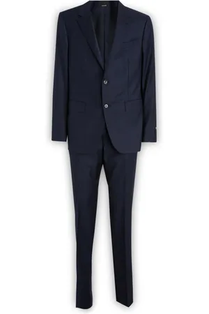 Ermenegildo Zegna Heren, Pakken, Blauw, Maat: S Katoen