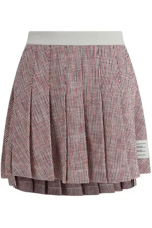 Thom Browne Dames, Rokken, Roze, Maat: S Tweed