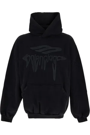 Balenciaga Heren, Sweatshirts & Hoodies, Zwart, Maat: M