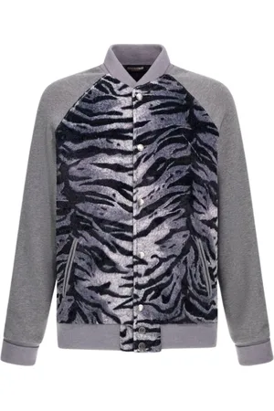 Roberto Cavalli Heren, Jassen, Grijs, Maat: XS Katoen