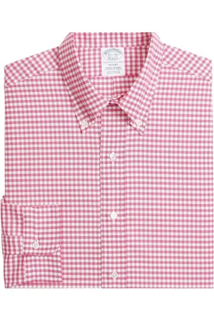 Brooks Brothers Heren, Overhemden, Roze, Maat: 3XL Katoen