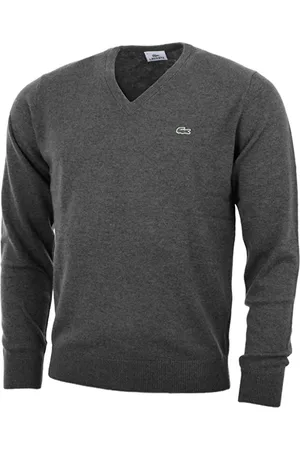 Lacoste Heren, Truien, Grijs, Maat: S Wol