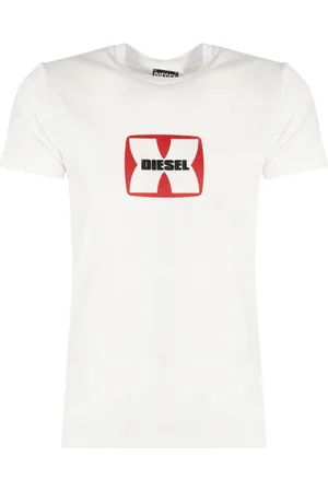 Diesel Heren, Tops, Wit, Maat: M Katoen