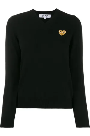 Comme des Garçons Dames, Truien, Zwart, Maat: XS Wol