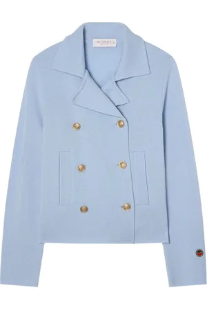 BUSNEL Dames, Jassen, Blauw, Maat: M Wol