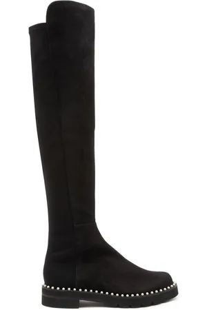 Stuart Weitzman Dames, Schoenen, Zwart, Maat: 38 1/2 EU Suède
