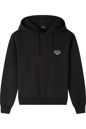 A.P.C. Heren, Sweatshirts & Hoodies, Zwart, Maat: M Katoen