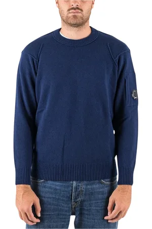 C.P. Company Heren, Truien, Blauw, Maat: L Wol