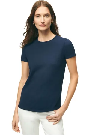 Brooks Brothers Dames, Tops, Blauw, Maat: L Katoen