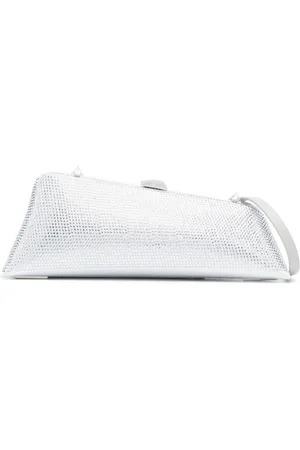 The Attico Dames, Tassen, Grijs, Maat: ONE Size Leer