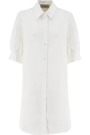 ERMANNO SCERVINO Dames, Jurken, Wit, Maat: S Katoen