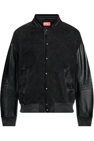 Diesel Heren, Jassen, Zwart, Maat: XL Leer