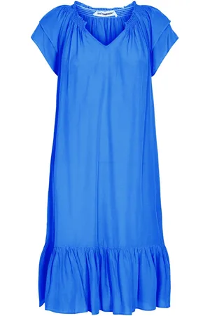 Co`Couture Dames, Jurken, Blauw, Maat: XL Viscose